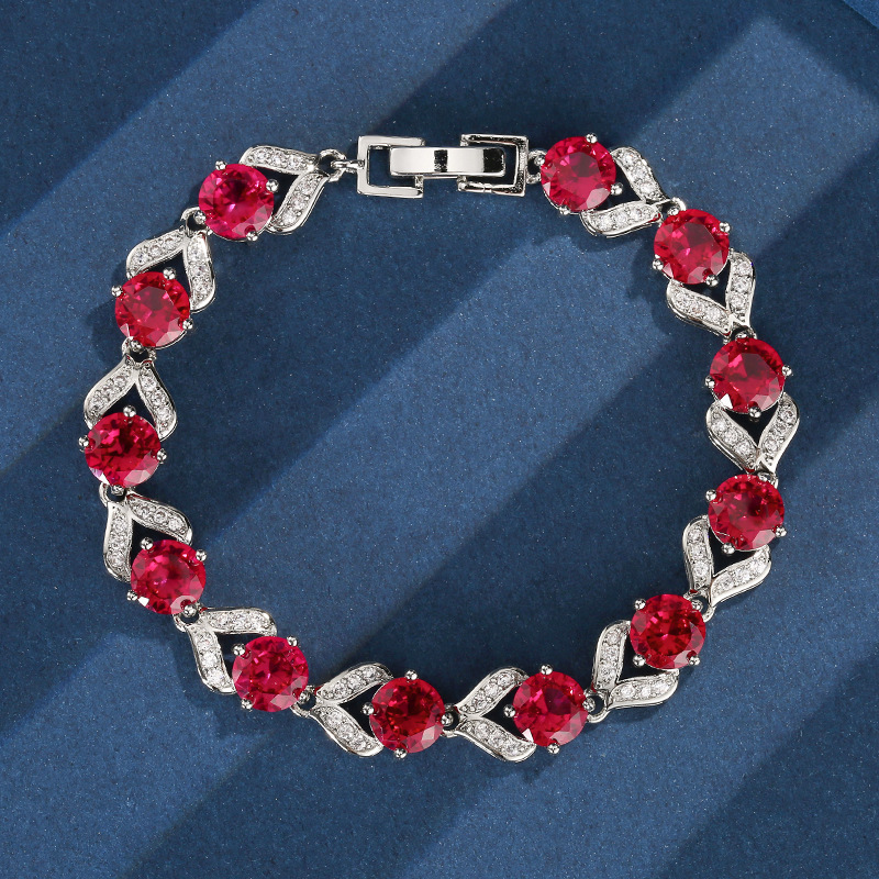 Red Corundum 5# Bracelet 18cm