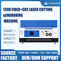 Machine de découpe laser LCCN 1390 pour tôles d'acier, acrylique publicitaire, artisanat en bois, fabrication de panneaux signalétiques