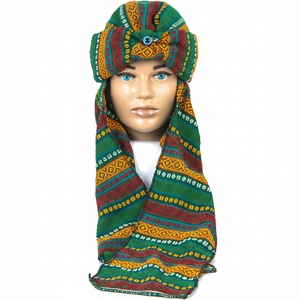Kilim — chapeau écharpe en coton, voile d'hiver, turc - Product Image 2