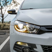 Ensemble de phares LED de style R haut de gamme 12V modifiés pour voitures, feux avant DRL pour VW Scirocco 09-15, pièces automobiles