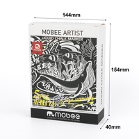 Marqueur liquide blanc Mobee P-5COMBO/5W, lot de 5 tailles, pour verre, tableau noir, enseigne de bistrot, pointes polyvalentes de 15 mm à 0,7 mm