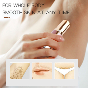 Mini rasoir portable en forme de rouge à lèvres, épilateur électrique indolore pour le visage, tondeuse pour le dessus des lèvres et le <span class=keywords><strong>menton</strong></span>, outil de beauté à piles - Product Image 5