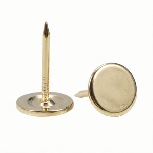 Clous à tête ronde en fer doré, diamètre 1,2 mm, 1,5 mm, 1,8 mm, longueur 6-30 mm, pour boîtes à bijoux, charnières de meubles, bricolage et épingles à tête ronde - Product Image 1