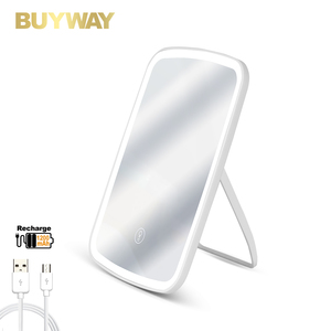 Khuôn mặt nhỏ khuôn mặt đứng vẻ đẹp biểu tượng tùy chỉnh bảng thông minh thắp sáng make up Led Gương mỹ phẩm <span class=keywords><strong>Vanity</strong></span> trang điểm Led Gương với đèn - Product Image 2