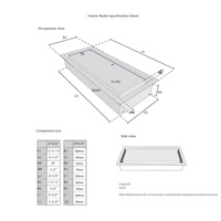 Grille de ventilation moderne en acier galvanisé et ABS pour installation murale ou au sol