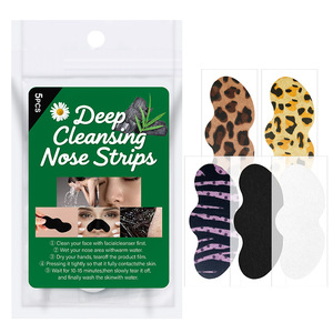 Bandes nettoyantes profondes pour le nez, 5 pièces, masque peel-off anti-points noirs pour le soin du visage - Product Image 1