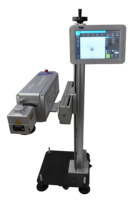 Machine de codage laser pour bouteilles en PET, imprimante de marquage laser CO2 pour ligne de production, imprimante de code de date pour l'impression de logo sur les bouteilles d'eau