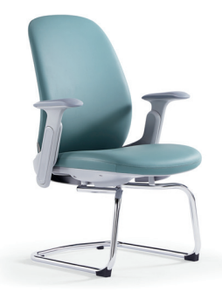 Silla de oficina moderna de nuevo diseño con sillón de conferencia de reunión ejecutiva de cuero genuino de altura ajustable - Product Image 6