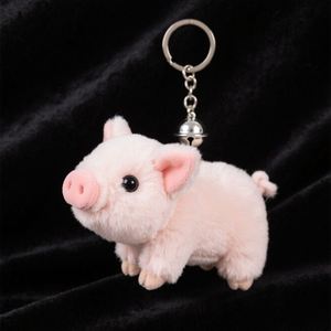Llavero de peluche de cerdo de diseño moderno, de gran venta, fabricantes OEM, juguete de cerdo suave, animal de peluche de cerdo de gran venta - Product Image 1