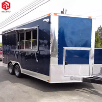 Camion de fast-food van de cuisine mobile de taille personnalisée avec équipement de grill Tacos mobiles chariot de restaurant remorque de nourriture pour barbecue
