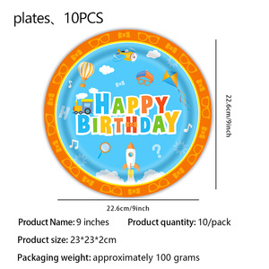 Artículos para Fiestas <span class=keywords><strong>de</strong></span> Cumpleaños Infantiles <span class=keywords><strong>de</strong></span> Dibujos Animados, Juego Completo para Fiestas, Pancarta <span class=keywords><strong>de</strong></span> Cumpleaños, Platos, Globos, Gorros, Regalos para Baby Shower - Product Image 5