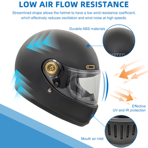 Custom Factory Capacete <span class=keywords><strong>Casco</strong></span> Retro <span class=keywords><strong>Adventure</strong></span> Racing Full Face Vintage ECE aprobado <span class=keywords><strong>Casco</strong></span> de motocicleta - Product Image 4