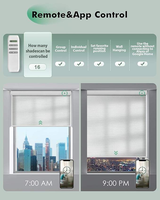 Persianas Enrollables Motorizadas Verticales Modernas con Control Remoto Eléctrico Integrado para Ventanas Francesas, Gran Venta