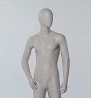 Mannequin Homme Gris pour Présentoir de Magasin Mannequin Debout Pose