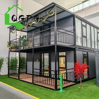 Casa Prefabricada Expandible en Contenedor de 20 Pies o 40 Pies, Lista para Usar, Villa Prefabricada de Lujo con 2, 3, 4 o 5 Dormitorios, Casa Contenedor Móvil