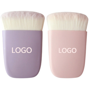 Brocha plana grande única rosa, herramientas de maquillaje multifunción, base de contorno, brocha para colorete en polvo - Product Image 1