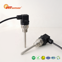 Sonde de température OEM ODM Pt100 Pt1000 de qualité A -50~650°C en acier inoxydable 304 IP65 avec filetage M14x1.5, réponse thermique rapide
