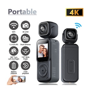 Videocamera Sportiva CPT WiFi APP Live Vlog 4K 2K con Doppia Registrazione, Angolo Ampio 150°, Schermo da 1,5'', Lente Rotante, Telecamera per Bicicletta - Product Image 2
