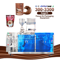Máquina Automática para Llenado y Sellado de Bolsas Doypack, Máquina Envasadora de Crema y Salsa de Chocolate