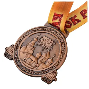 Final Fantasy Fill In Kleur Aangepaste Vorm Antiek Messing Vergulde Lasergravure Medaille Award Medailles Voor Cadeau
