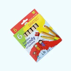 3 in 1 woody crayon sets 6/12/18/24 colors watercolor colour pencil set for children with a sharpener