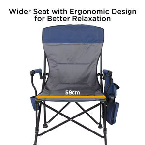 Silla plegable gigante de acero plegable, silla grande de 500 libras, silla de camping de gran tamaño para exteriores - Product Image 5