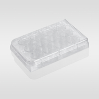 Placa de reacción de pozo profundo de laboratorio, placa de cultivo celular, placa transparente desechable de 96 pocillos para cultivo celular de bacterias