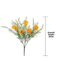 Bunga Lavender buatan untuk dekorasi rumah, buket pernikahan Tahun Baru mengatur tengah meja ruang tamu