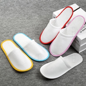 Pantoufles d'hôtel douces confort invité bout fermé lavable utilisation intérieure idéale pour les voyages en spa <span class=keywords><strong>et</strong></span> l'hospitalité - Product Image 4