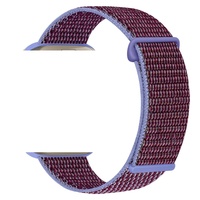 Bracelet de montre double section à boucle Velcro pour la série Apple Ultra Watch Bracelet de montre sport en nylon coloré, imperméable et respirant
