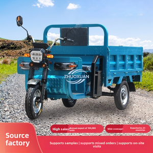60V Battery Open Body Electric Three Wheeler 400kg Load Agricultural Cargo Trike - Product Image 1