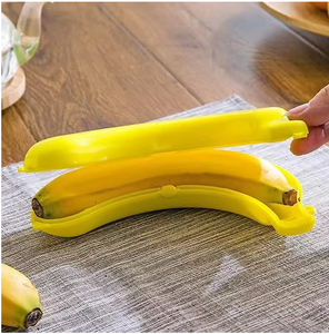 Boîte de rangement de <span class=keywords><strong>banane</strong></span> mignonne <span class=keywords><strong>Outils</strong></span> de fruits et légumes de voyage en plein air Conteneur de protection pour voyage Déjeuner Fruits Support de rangement pratique - Product Image 1