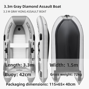 <span class=keywords><strong>Jet</strong></span> <span class=keywords><strong>ski</strong></span> 4 temps 4-30 CV, bateau en aluminium à fond en V, bateau gonflable à fond rigide avec une vitesse maximale de 50 km/h - Product Image 5