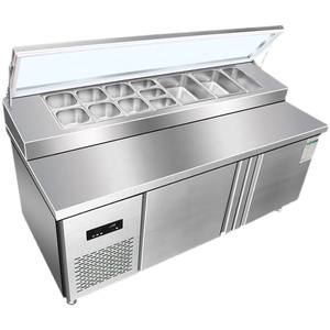 Chất lượng cao bánh sandwich Prep bảng salad tủ lạnh Bar 3 cửa ra vào salad bánh <span class=keywords><strong>pizza</strong></span> truy cập tủ lạnh hiển thị - Product Image 6