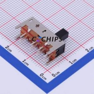 SS23H37L6 Slide Switch Through hole Component (THT) Switch Double Pole Three Throw Rectangle Pin Header PC Pin 19.5mm - Product Image 2