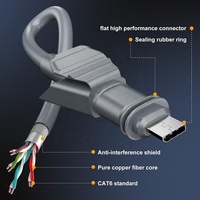 Câble Ethernet plat pour Starlink Gen 2 - Haute performance, étanche, blindé en feuille de cuivre pur, câble réseau Gigabit scellé