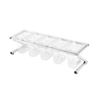 Moderne BEILAIFEI Model 5 PC Plastic Bar Accessoires Set Anti-Slip Herbruikbaar Wasbaar Voorraad Fruit Salade Station Drinkgerei