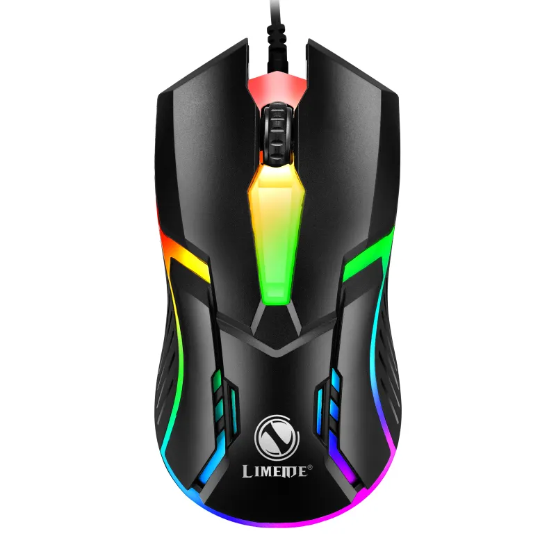 Cheap Game Gaming Mouse 7-Color RGB Breathing Led Light Pc Laptop Universal Usb Wired 2400dpi Optical Led Backlit Gaming Mouse
