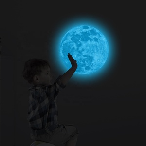 Pegatinas de Pared Luminosas de Luna y Tierra, Pegatinas de Pared 3D para Habitación Infantil, Pegatinas de Pared que Brillan en la Oscuridad para Decoración del Hogar - Product Image 6