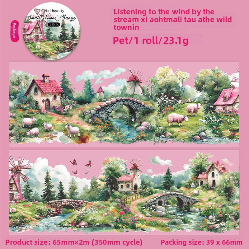 F Streamside listening to the breeze pink