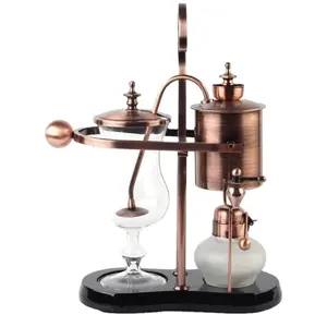 Cafetière à siphon Nispira, Belgique, luxe, famille royale, équilibre, siphon, couleur or, 1 ensemble - Product Image 1