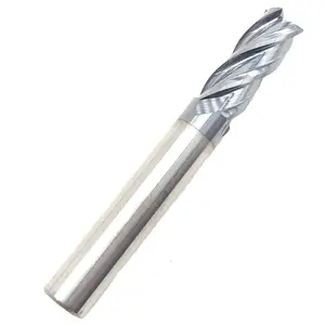 HRC60 Carbide Milling Cutters Machining Square Ball Head Radius Round Nose 4 Flute End Mill Square Alloy Milling Cutter CNC Tool