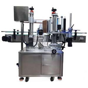 Prensa superior y barras de <span class=keywords><strong>pegamento</strong></span> cortas Botellas de plástico diarias Tarro de botella de <span class=keywords><strong>vidrio</strong></span> Máquina automática de posicionamiento y etiquetado de botellas redondas - Product Image 1