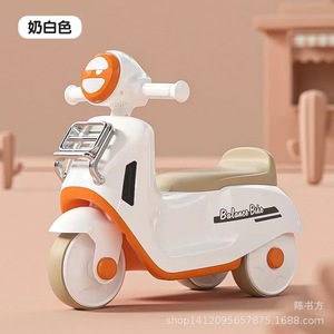 Balance Bike For Kids Three Wheels Plastic With Storage Basket 1-3 Years Old Learning To Walk Toy - Product Image 4