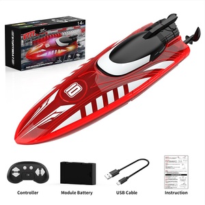 Bateau et navire télécommandés Flytec V777 Rouge avec éclairage LED éblouissant, double propulsion, cascades, 2 vitesses, pour enfants, piscines et lacs, jouet cadeau - Product Image 6