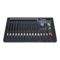 Console de mixage audio OBT-5100B Connexion USB 256 Dsp 12 canaux Console de mixage audio professionnelle numérique