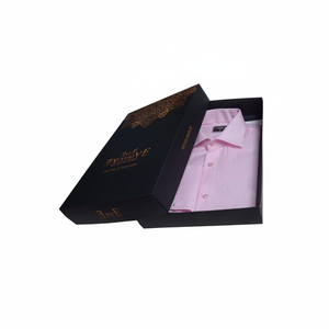 Pink Striped French Double <b>Cuff</b> Shirt - Product Image 2
