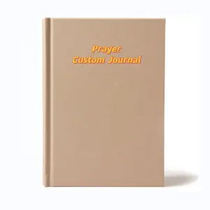 उच्च गुणवत्ता वाली सामग्री टिकाऊ कवर कस्टम रंग लिनन फैब्रिक प्लानर प्रार्थना जर्नल ईसाई