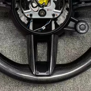 Volante in Fibra di Carbonio e Pelle Personalizzato di Alta Gamma per Porsche Panamera 911 918 718 Macan Cayenne Accessori Auto - Product Image 6