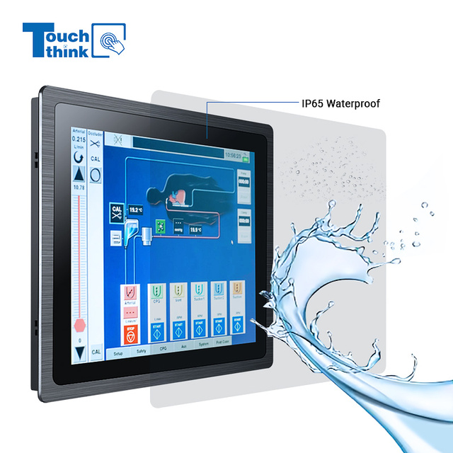 12.1inch Waterproof IP65 Fanless Industrial Capacitive Touch Screen Monitor Smart Factory Panel PC High Visibility All-in-One